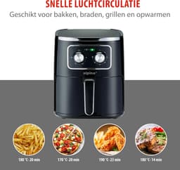 Heteluchtfriteuse 4.5L - Gezond Frituren met Zeer Weinig Olie - Instelbare Temperatuur en Timer — thumbnail 3