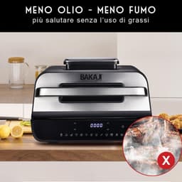 XXL Heteluchtfriteuse Combi met Grillpan - 6L Capaciteit en 6 Kookstanden - 1800W — thumbnail 4