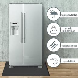 Lekbak/Vloerbeschermer 60x60 cm voor Wasmachine, Koelkast en Vrieskast - Waterdichte Siliconen Mat — thumbnail 4