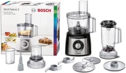 Bosch MCM3501M MultiTalent 3 - Keukenmachine - 800W - Foodprocessor - Zwart/RVS — thumbnail 4