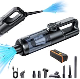 Draadloze handstofzuiger, krachtige draadloze stofzuiger, stofverwijdering met één knop, auto-stofzuiger, multifunctionele mini auto-stofzuiger, draagbare stofzuiger, zwarte uitvoering 2 — thumbnail 1