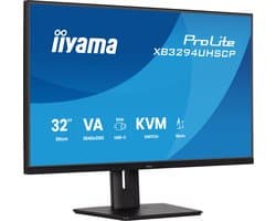 iiyama ProLite XB3294UHSCP-B1 - 32 inch - 4K - VA - USB-Hub (4x) - Verstelbaar - USB-C - KVM-switch