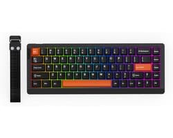 EPOMAKER HE68 Lite - Hall Effect - 8000hz - Magnetisch Toetsenbord - RGB - 65% - QWERTY - Gaming Keyboard - Clear Mag Switch - Zwart