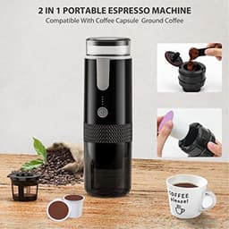 Draagbare koffiezetapparaatcapsules Machi Machine Automatische originele poedercontainer voor klassieke draagbare koffiezetapparaat voor op reis Koffiemachine Handmatige espressomachines — thumbnail 3