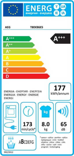 AEG T8DE86ES 8000 serie AbsoluteCare - Wasdroger Warmtepompdroger — thumbnail 3