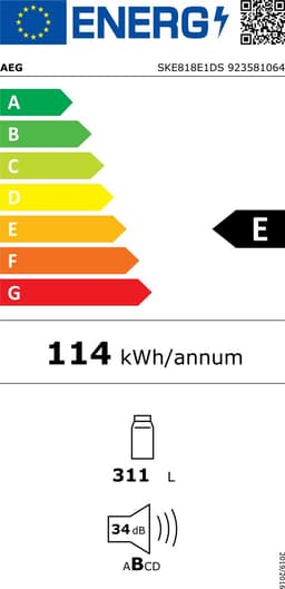 AEG SKE818E1DS - Inbouwkoelkast - 314 liter — thumbnail 3