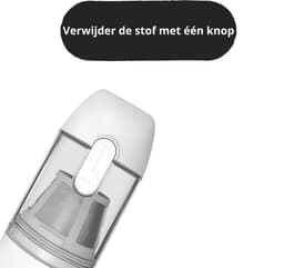 LEXO® - Kruimeldief PRO25- Draadloos opladen - 5 Opzet Stukken - 12000PA - Zwart - AutoStofzuiger - Mini Stofzuiger - HEPA Filter - Met Oplaadstation - EasyClean - Zwart - Met Blaasfunctie om bv luchtbed op te blazen — thumbnail 2