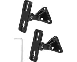 Cosensi - Universele Luidspreker Wandbeugels Set van 2, Draagvermogen tot 13,6 kg, Kantelen en Roteren