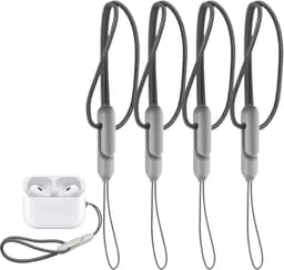 Cosensi - Telefoonkoorden 4 stuks Grijs | Verstelbaar Universeel Koord | Compatibel met iPhone, Airpods | Praktisch accessoire met 24 cm lengte — thumbnail 1