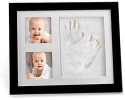 TTGoods - Pootafdrukset voor hond en kat, baby voetafdruk, houten fotolijst, 3D gipsafdruk, ideaal aandenken, cadeau voor huisdierenliefhebbers