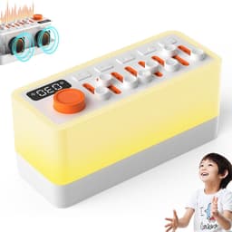 3-in-1 Draagbare Slaaphulp Machine - 8 Natuurlijke Geluiden + 12-Kleur RGB Nachtlamp + Timer - Witte Ruis Machine / Bluetooth Speaker / Decompressie Apparaat - Ideaal voor Slaapverbetering, Relaxatie & Thuis — thumbnail 1
