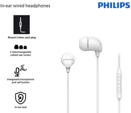 Philips Oordopjes - Rijke Bas Helder Geluid Bedraad In-ear Met Microfoon — thumbnail 1