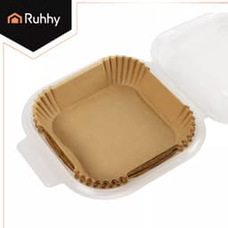 Ruhhy Airfryer papieren inserts 100 stuks 16 x 16 cm — thumbnail 7
