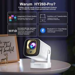 Mini Beamer - Film Projector met Bluetooth - Draagbare Beamer - 4K Kwaliteit — thumbnail 3