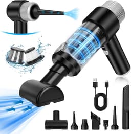Handstofzuiger met Accu – 15000 PA | 4-in-1 Mini Autostofzuiger | Krachtige Draadloze Schoonmaker voor Auto, Keuken, PC, Bank, Huis & Huisdierenhaar | USB-oplaadbaar – Compact & Slim — thumbnail 1