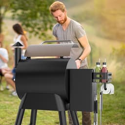 KZQ Zijmanden, opbergdozen, BBQ-accessoirerekken met haken en BBQ-accessoire-opbergdozen geschikt voor Z-Grills, Pitboss, Pro 22, 34, 575 en andere BBQ-grills. — thumbnail 3