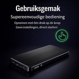 mini voice recorder – afluisteren op afstand – 90+ uur opname – digitale spy recorder – afluisterapparaat – verborgen microfoon - 8GB – mini dictefoon — thumbnail 4