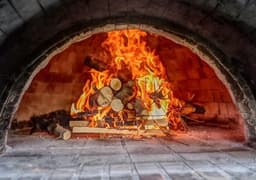 Pizzaoven Classic Mini – Houtgestookt – Handgemaakt – Gele Vuurvaste Stenen – Inclusief Stalen Deur — thumbnail 3