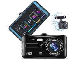 Dual Dashcam voor Auto - Voor en Achter - Full HD - Parkeermodus - 170° wijdhoeklens（Inclusief 128GB geheugenkaart）