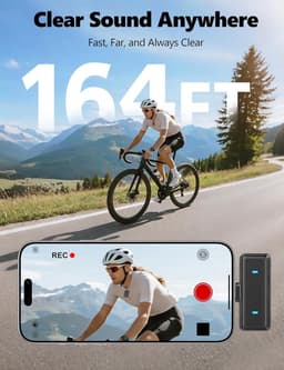 Mini Draadloze Clip Microfoon Set Met Dubbele Ontvanger - Intelligente Ruisonderdrukking - 48 Uur Levensduur & 164 Ft Effectieve Afstand - Geschikt Voor iPhone+iPad+Android Apparaten - Ideaal Voor Video-Opname — thumbnail 3