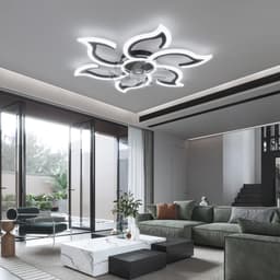 Slimme Plafondventilator met Verlichting, 88 cm - Dimbaar, Afstandsbediening, Compatibel met Alexa en Google Home, Stil en Omkeerbaar — thumbnail 4