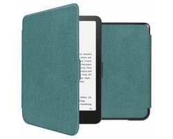 Ereader Hoes - Geschikt voor Amazon Kindle Colorsoft Signature edition (2024)/Amazon Kindle Paperwhite (2024)/Amazon Kindle Paperwhite Signature Edition (2024)/Amazon Kindle Colorsoft (2024) - Donkergroen