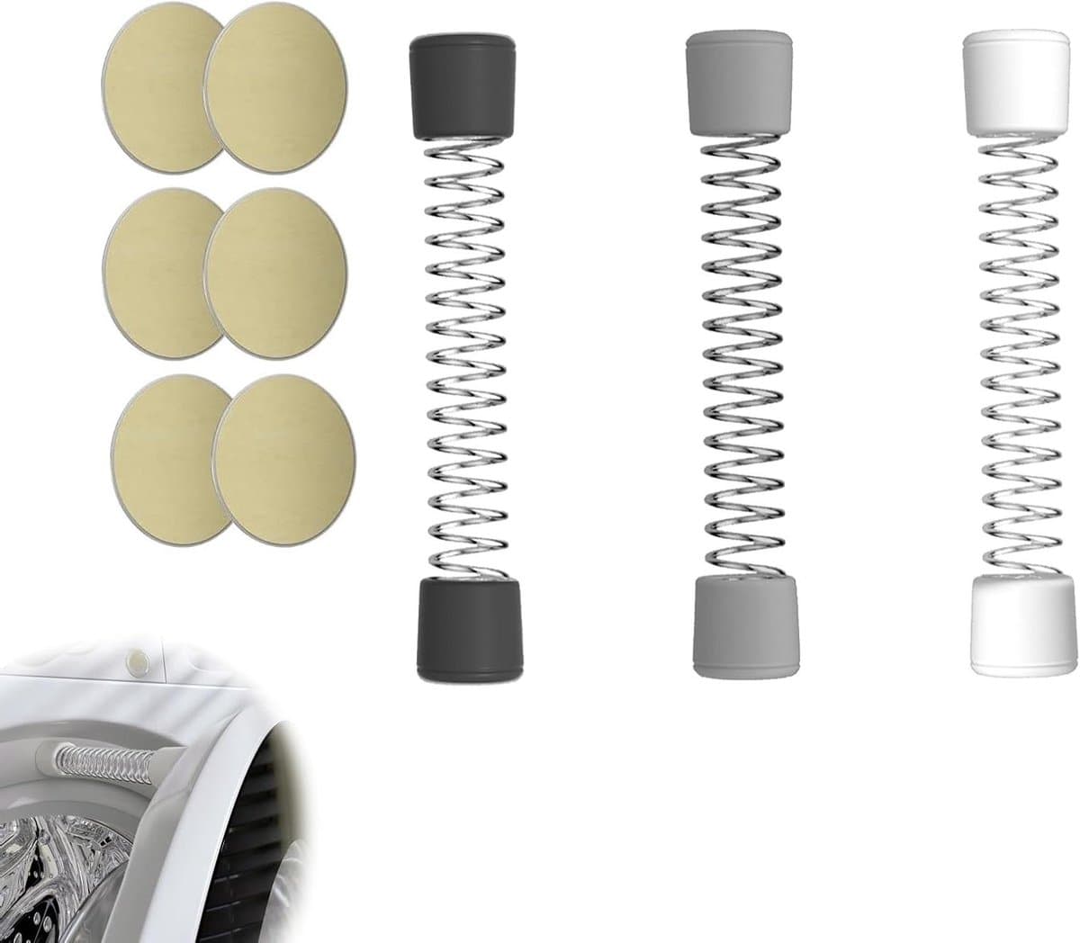 Deursteun Voorlader: Magnetische Deurstopper Wasmachine - Veer, 3 Kleuren - Veilig Openen Wasmachinedeur — afbeelding 1