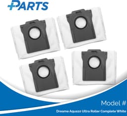 Dreame Aqua10 Ultra Roller Complete White Stofzakken (4 Stuks, Plus.Parts® alternatief voor RDB8) — thumbnail 1