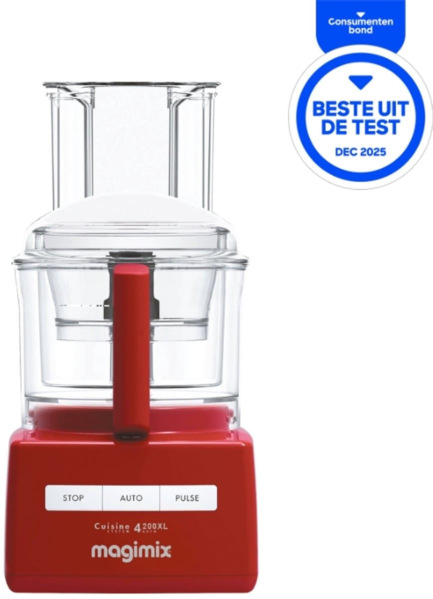 Magimix CS 4200 XL - Foodprocessor - Keukenmachine - Rood — afbeelding 1