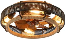 Plafondventilator met Verlichting - Ventilator voor Slaapkamer - Air Cooler met Afstandsbediening — thumbnail 1