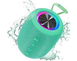 Draadloze Bluetooth Speaker 20W met Lichtshow en IPX6 Waterdicht - 16 Uur Speeltijd