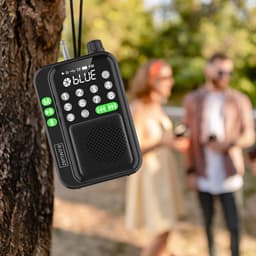 Zenwire® Y1 – Mini FM Radio & Bluetooth Speaker – Zakformaat – Voor Bouw/Koken – Batterijgevoed – Krachtig Geluid – Antenne – MP3 USB/TF – Licht & Draagbaar — thumbnail 5