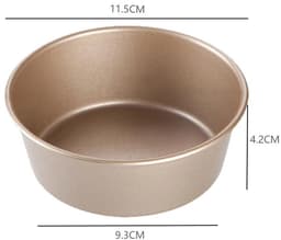Hamburgerbroodjesvorm van 10 cm, ronde antiaanbakvorm, herbruikbare roestvrijstalen bakvorm voor mini-airfryer, geschikt voor het maken van hamburgers, Kughoff-cakes, grote muffins en mini-taartjes - verpakking van 2 — thumbnail 5