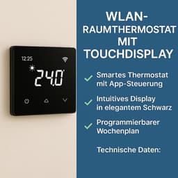 Slimme Digitale Thermostaat met Wifi en Touchscreen voor Vloerverwarming — thumbnail 4