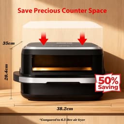 Aigostar Airfryer XL Surface - 4L - Voor Pizza - Zwart — thumbnail 9