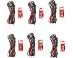 6 Stuks Mechanische Eindschakelaars (Endstops) voor 3D Printer en CNC Machines
