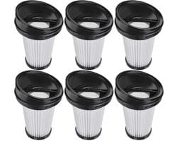 Zes vervangende HEPA-filters geschikt voor de Grundig VCH9829 VCH9832 VCH9630 VCH9631 VCH9632 VCH9629 2-in-1 draadloze handstofzuigers.