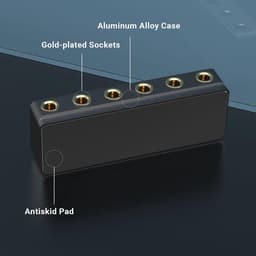 Hoofdtelefoon Splitter Box 6,35 mm - 1/4” Stereo Multi Audio Verdeler voor Gitaar, Studio Opname en Live Performances — thumbnail 2