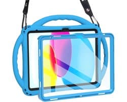 Kinderhoesje voor 10,9 inch iPad 10e generatie - Kindvriendelijk siliconen ontwerp met schermbeschermer en schokbestendige handgreep
