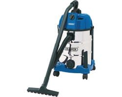 Nat en Droog Stofzuiger 1600W met 30 Liter Roestvrijstalen Tank