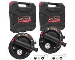 Professionele Vacuümzuigheffer met Manometer voor Zwaar Glas en Tegels - Draagvermogen 200kg