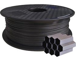 PETG Koolstofvezel 3D Printer Filament 1.75mm Zwart 1KG