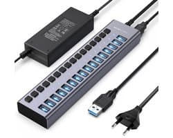 Acasis - 16 Ports - USB 3.1 Hub - Splitter met individuele aan/uit-schakelaars