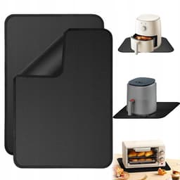 Airfryer Mat - Siliconen kookplaat beschermer - 60x40cm - Hittebestendig tot 560°C - Voor Airfryer, Oven & Barbecue - Makkelijk Schoon Te Maken & Anti-slip — thumbnail 2