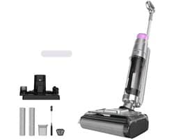 Nat- en Droogstofzuiger – Draadloos – Dweilen & Stofzuigen – LED Display – Automatische Reiniging