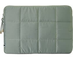 Selencia Puffy Laptop Sleeve - Laptop Hoes geschikt voor 15 / 15.3 / 15.6 / 16 / 16.2 inch - Sage Green