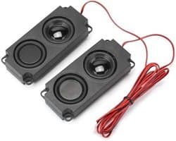 Vervangende Luidspreker - TV Monitor Speaker - Draagbare Audio - Bass - 5W - Dubbele Magneet - Geschikt voor TV en Monitor - Zwart 5W 8 Ohm 40mm Vervangende Luidspreker, Draagbare 5W Bass Audio Cavity Dubbele Magnetische Luidspreker voor Tv monitor.