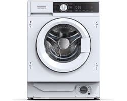 Heinner HWM-BI914IVA+++ Inbouwwasmachine 9 kg – 1400 tpm – Inverter Motor – Energieklasse A – 15 Programma’s met Stoomfunctie – Trommelreiniging – Wit – 5 Jaar Garantie