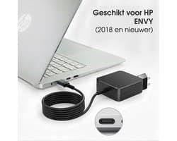 65W USB-C Laptop oplader voor HP ENVY – Alle modellen vanaf 2018 – Kabel + Adapter