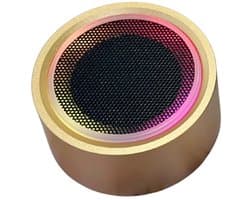 MagShake RGB Bluetooth Speaker – Mini Speaker met Magneetvoet – Shake Control – IPX7 Waterproof – TWS Stereo – 5–7 Uur Speeltijd - Goud